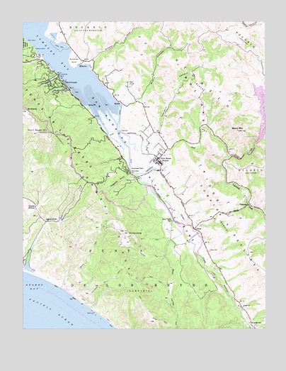 Inverness, CA USGS Topographic Map