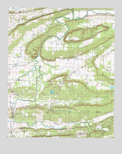 Ione, AR USGS Topographic Map