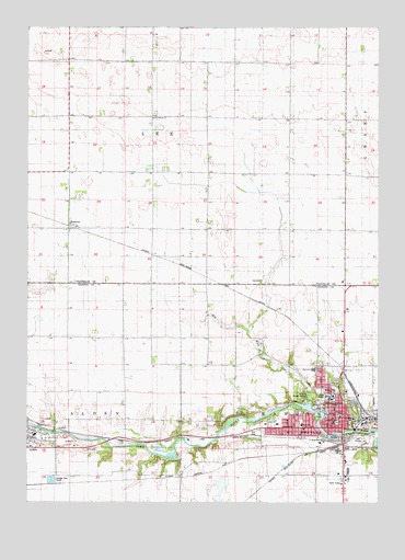 Iowa Falls West, IA USGS Topographic Map