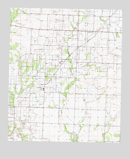 Ira NE, TX USGS Topographic Map