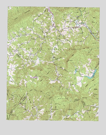 Iron Mountain Gap, TN USGS Topographic Map
