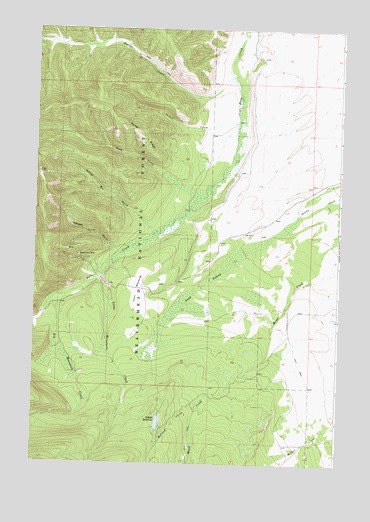 Isaac Meadows, MT USGS Topographic Map