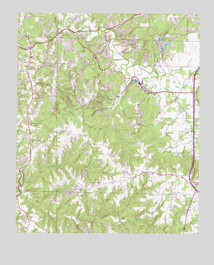 Isbell, AL USGS Topographic Map