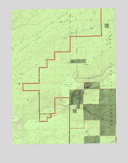 Deer Creek Flat, CA USGS Topographic Map