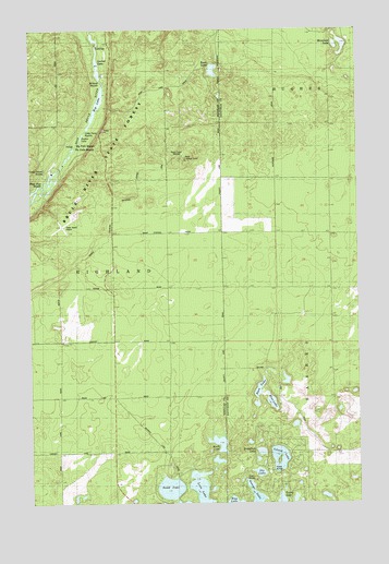 Island Lake, WI USGS Topographic Map