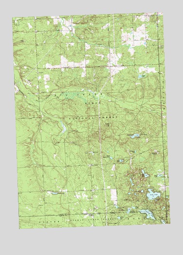 Island Lake, MI USGS Topographic Map