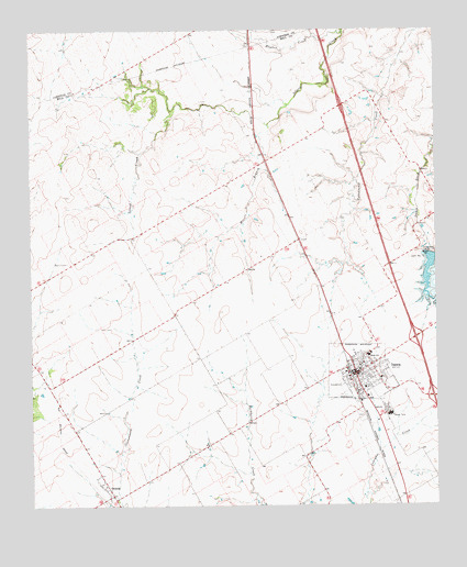 Itasca, TX USGS Topographic Map