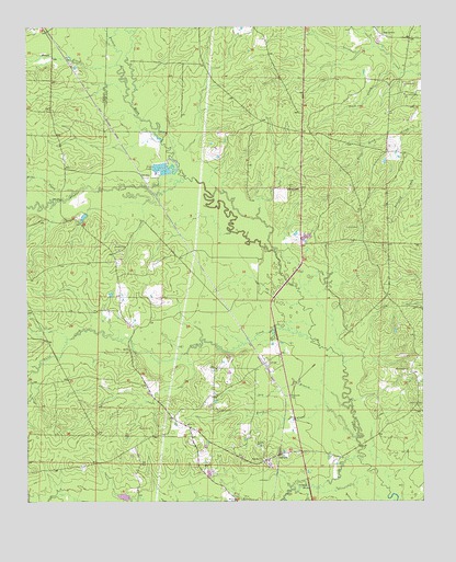 Ivan, AR USGS Topographic Map