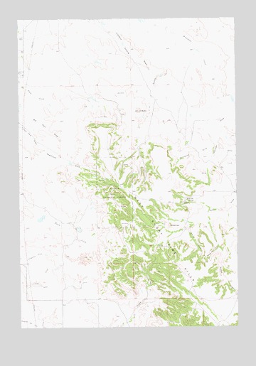 J K Butte, SD USGS Topographic Map