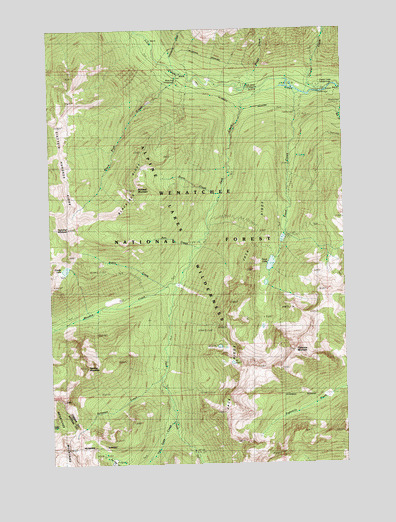 Jack Ridge, WA USGS Topographic Map