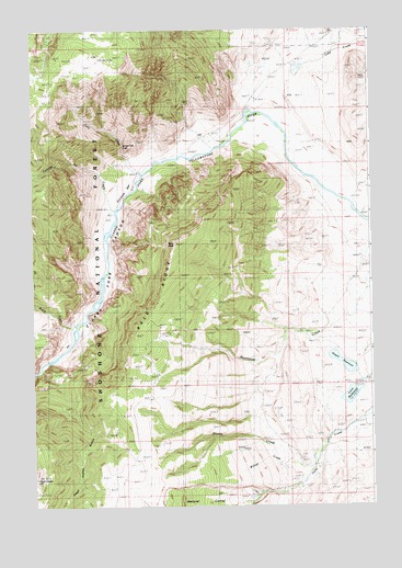 Bald Peak, WY USGS Topographic Map