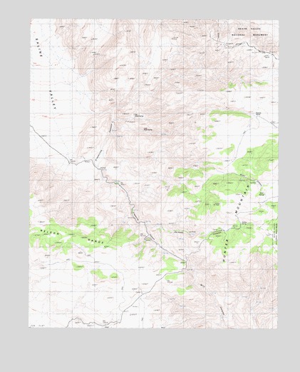 Jackass Canyon, CA USGS Topographic Map
