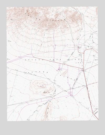 Jackass Flats, NV USGS Topographic Map