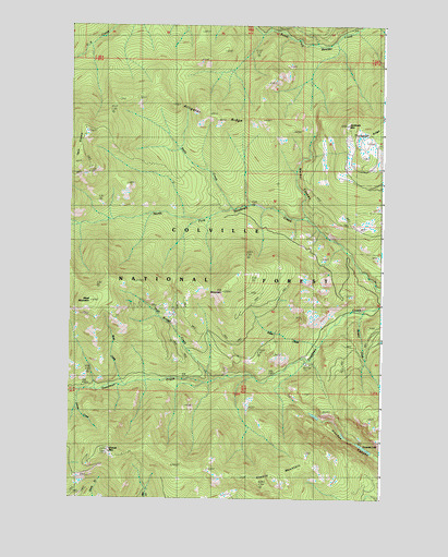 Jackknife Mountain, WA USGS Topographic Map