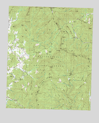 Jacks Gap, GA USGS Topographic Map