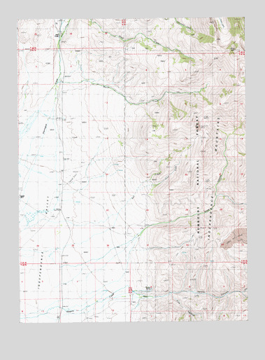 Jacks Peak, NV USGS Topographic Map