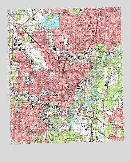 Jackson, MS USGS Topographic Map