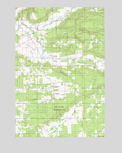 Jackson Prairie, WA USGS Topographic Map