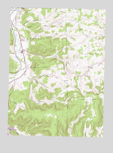 Jackson Summit, PA USGS Topographic Map