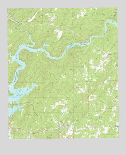 Jacksons Gap, AL USGS Topographic Map