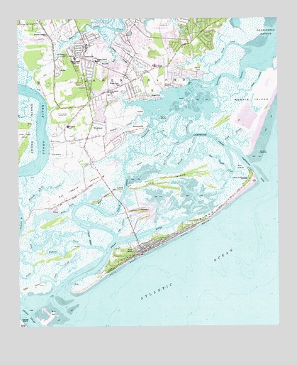 James Island, SC USGS Topographic Map