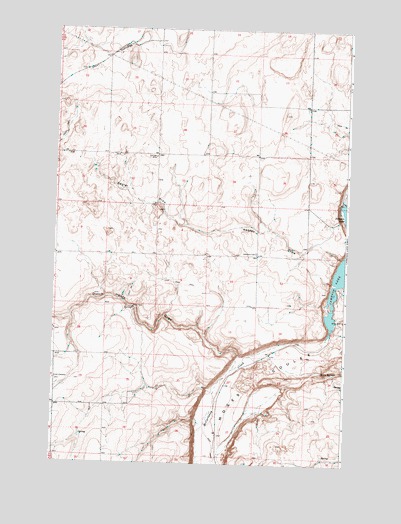 Jameson Lake West, WA USGS Topographic Map
