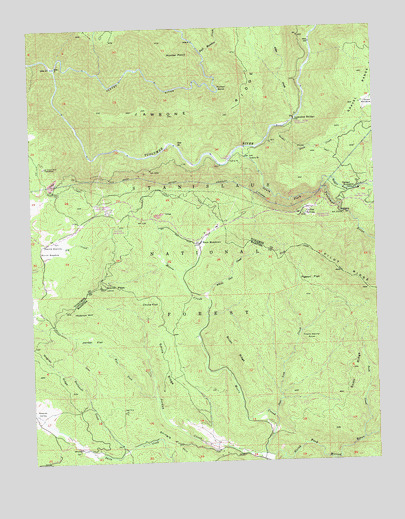 Jawbone Ridge, CA USGS Topographic Map