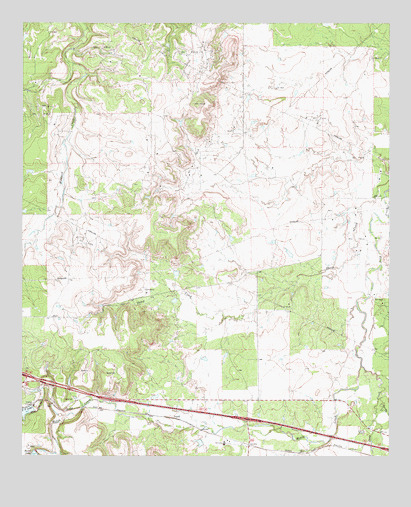 Jayell, TX USGS Topographic Map