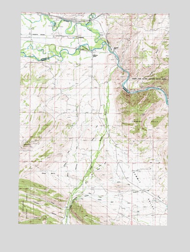 Jefferson Island, MT USGS Topographic Map