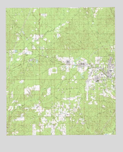 Jena West, LA USGS Topographic Map