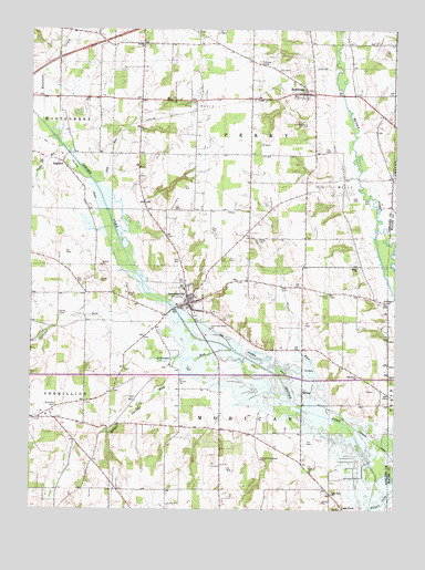 Jeromesville, OH USGS Topographic Map