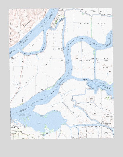 Jersey Island, CA USGS Topographic Map