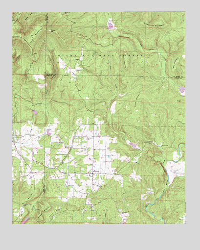 Jerusalem, AR USGS Topographic Map