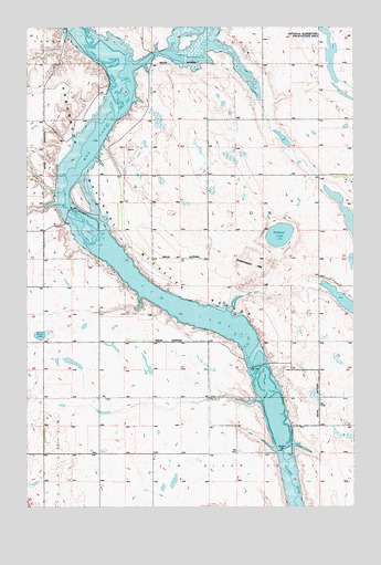 Jim Lake, ND USGS Topographic Map