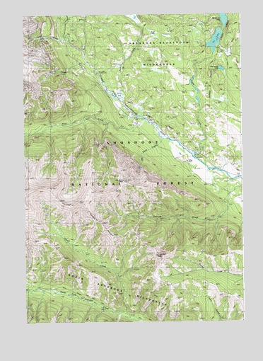 Jim Smith Peak, WY USGS Topographic Map
