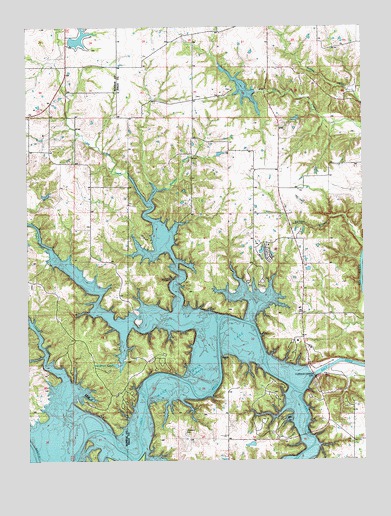 Clarence Cannon Dam, MO USGS Topographic Map