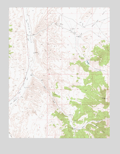 Joe Eason Mountain, NV USGS Topographic Map