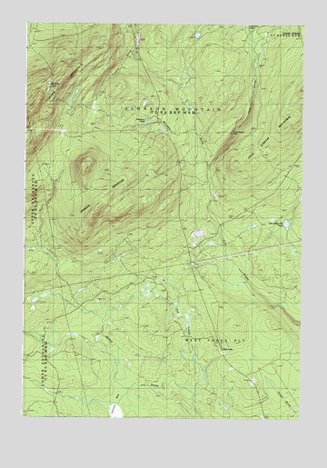 Johnson Mountain, ME USGS Topographic Map