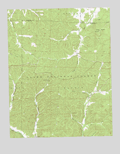 Johnson Mountain, MO USGS Topographic Map