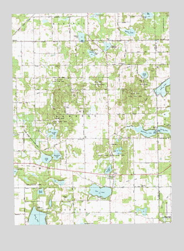 Jones, MI USGS Topographic Map