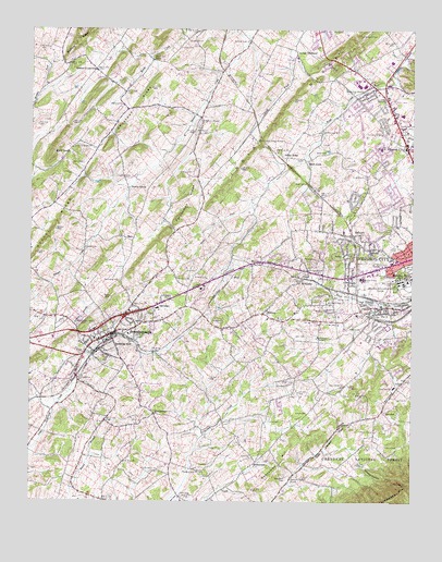 Jonesborough, TN USGS Topographic Map