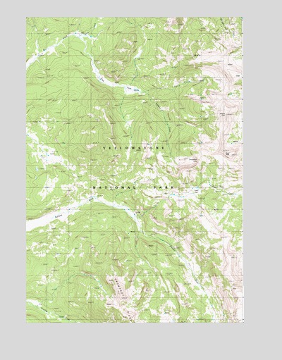 Joseph Peak, WY USGS Topographic Map