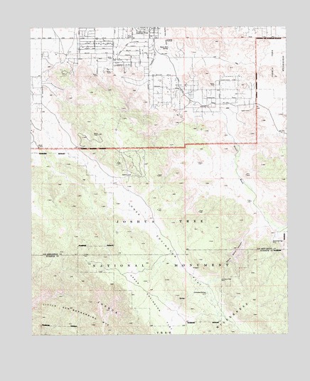 Joshua Tree Topographic Map Joshua Tree South, Ca Topographic Map - Topoquest