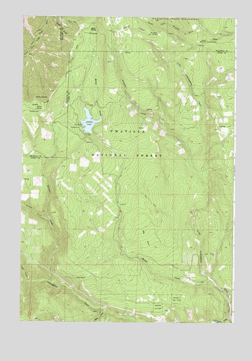 Jubilee Lake, OR USGS Topographic Map