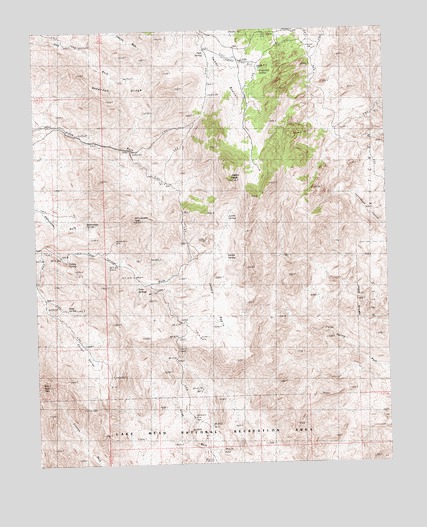 Jumbo Peak, NV USGS Topographic Map