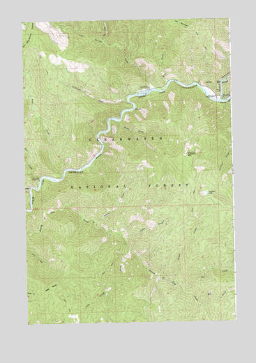 Junction Mountain, ID USGS Topographic Map