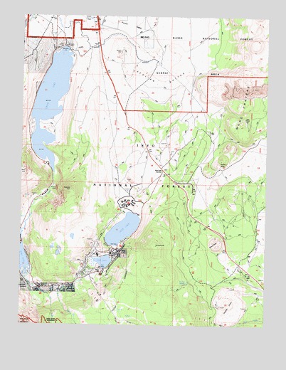 June Lake, CA USGS Topographic Map