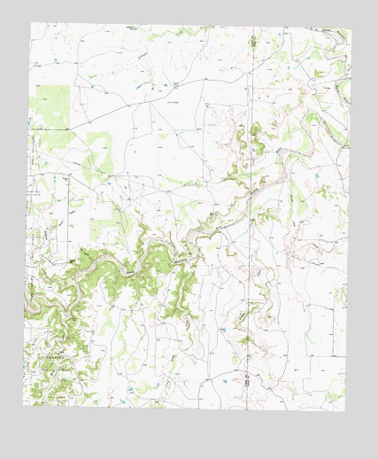 Justiceburg SE, TX USGS Topographic Map