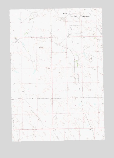 Bams Butte, SD USGS Topographic Map