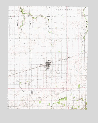 Kansas, IL USGS Topographic Map